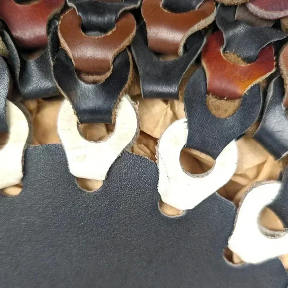 Vintage Leather Woven Shoulder Bag - Picture 5 of 8